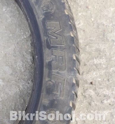 Used MRF 3.0-17 Size Tyre with Tube